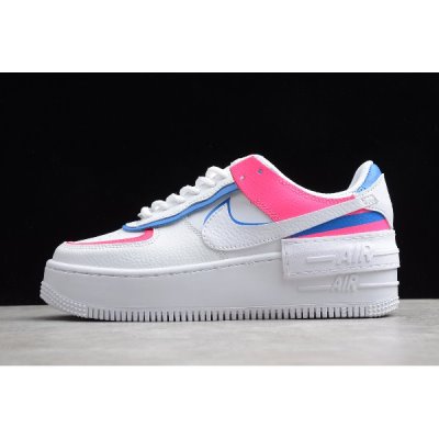 Nike Bayan Air Force 1 Shadow Gri / Pembe / Mavi Kaykay Ayakkabı Türkiye - 966GFX9P